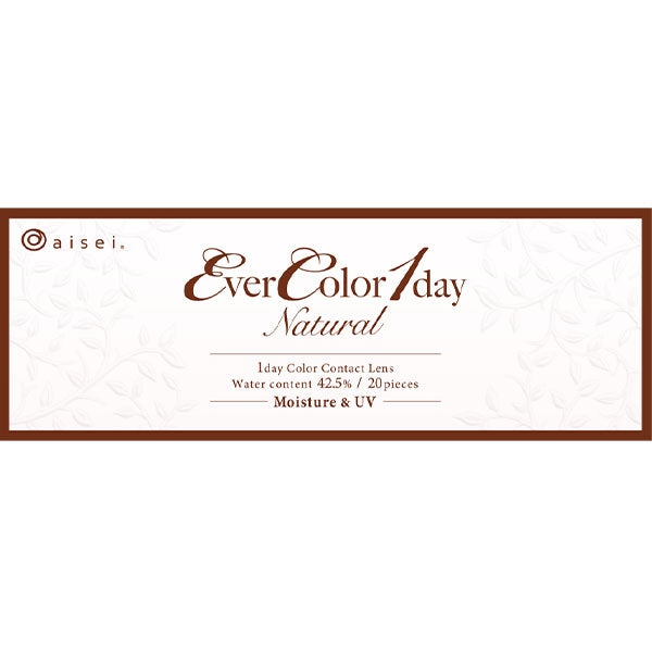 エバーカラーワンデー ナチュラル(1箱20枚入)パールスノーグレー