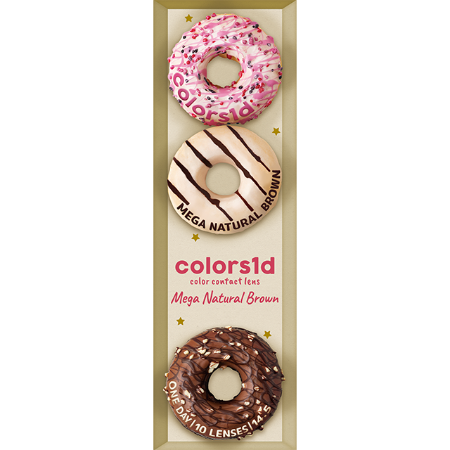 カラーズ ワンデー(1箱10枚入)メガナチュラルブラウン