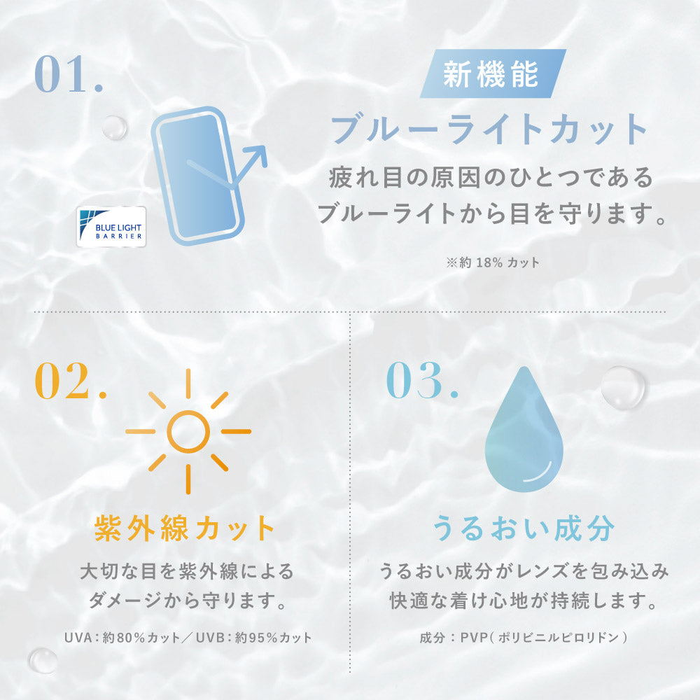 レヴィア ブルーライトバリア ワンデー（1箱10枚入）ピュアバリア