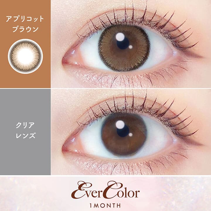 エバーカラーマンスリー（1箱2枚入）アプリコットブラウン