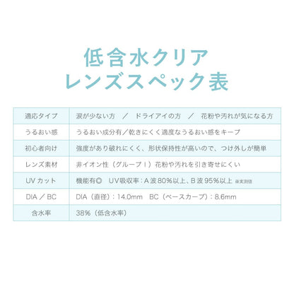 レヴィア クリア ワンデー （1箱30枚入）クリア 低含水