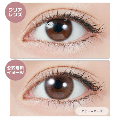 トパーズ マンスリー（1箱2枚入）クリームローズ