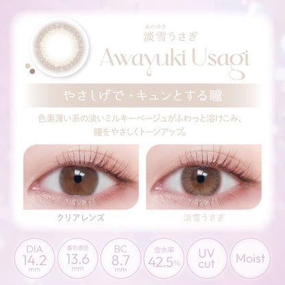 ビュームワンデー（1箱10枚入）淡雪うさぎ